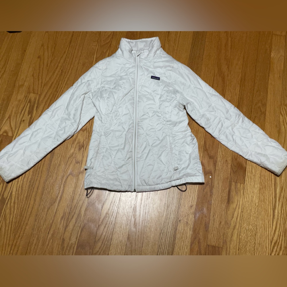 Patagonia Girls White Nano Puff Jacket